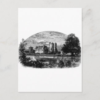 Cartão Postal Castelo de Stokesay 1897