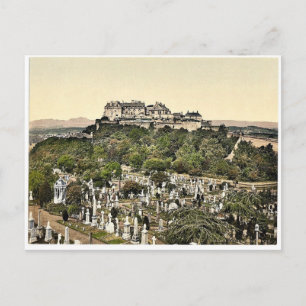 Cartão Postal Castelo de torre, Stirling, Escócia clássico Pho