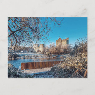 Cartão Postal Castelo de Trim no inverno