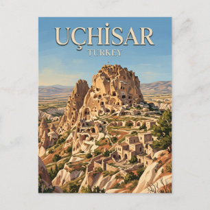 Cartão Postal Castelo de Uçhisar Turquia