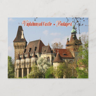 Cartão Postal Castelo de Vajdahunyad, Budapeste, Hungria