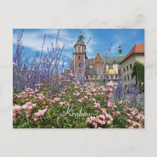 Cartão Postal Castelo de Wawel, Europa, Polônia, Cracóvia