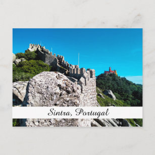 Cartão Postal Castelo do Palácio Pena de Moors Sintra Portugal