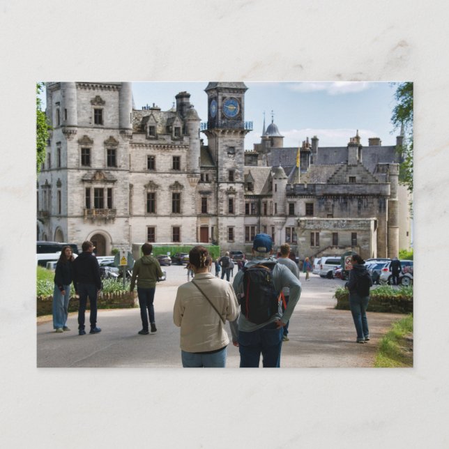Cartão Postal Castelo Dunrobin, Escócia (Frente)