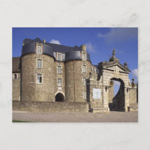 Cartão Postal Castelo e Museu, Boulogne, Pas-de-Calais,