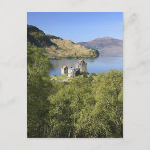Cartão Postal Castelo Eilean Donan, Escócia. O famoso Eilean