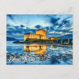 Cartão Postal Castelo Eilean Donan, Highlands, Escócia