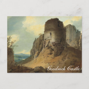 Cartão Postal Castelo Goodrich de Hugh William Williams