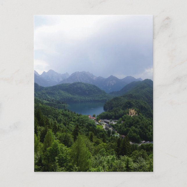 Cartão Postal Castelo Herren Chiemsee Baviera (Frente)