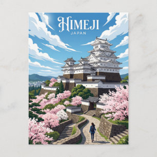 Cartão Postal Castelo Himeji Japão