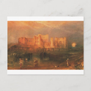 Cartão Postal Castelo Kenilworth por William Turner