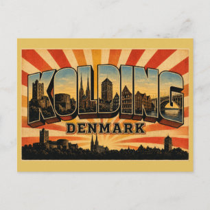 Cartão Postal Castelo Kolding Dinamarca