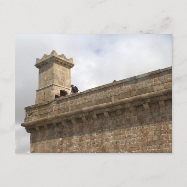 Cartão Postal Castelo Montjuic, Barcelona (Frente)