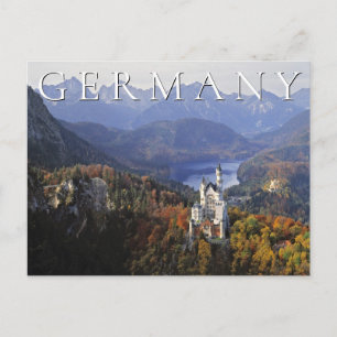 Cartão Postal Castelo Neuschwanstein   Alemanha Baviera Obrigado