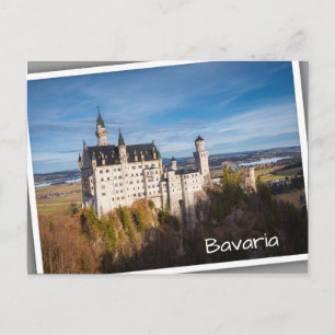 Cartão Postal Castelo Neuschwanstein, conto de fadas