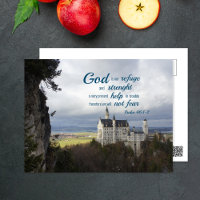 castelo neuschwanstein, salm 46 1-2 verso Bíblia