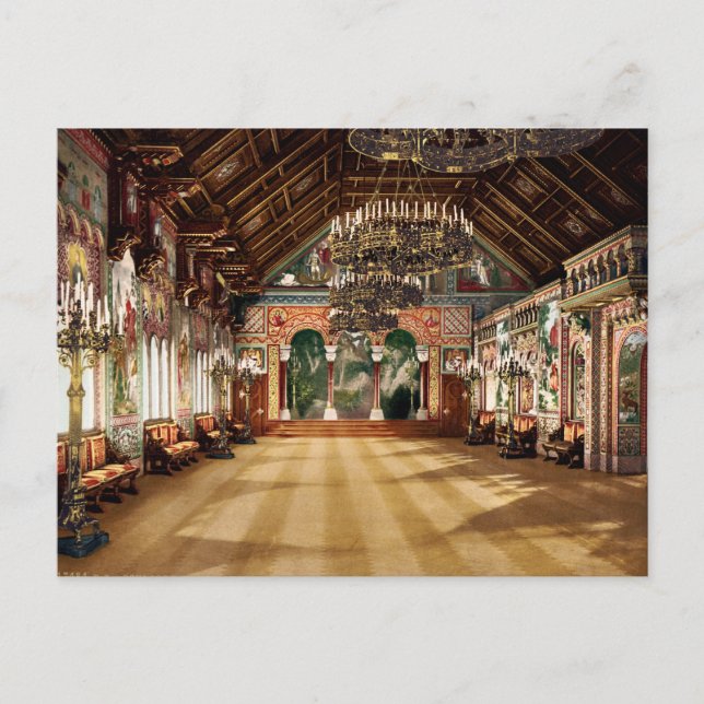 Cartão Postal Castelo Neuschwanstein Upper Bavaria Alemanha (Frente)