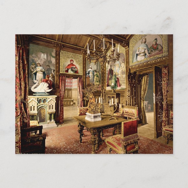 Cartão Postal Castelo Neuschwanstein Upper Bavaria Alemanha (Frente)