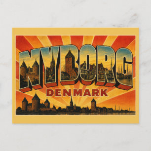 Cartão Postal Castelo Nyborg Dinamarca