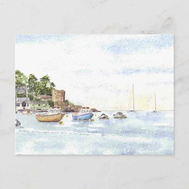 Cartão postal 'Castelo Polruan' (Frente)