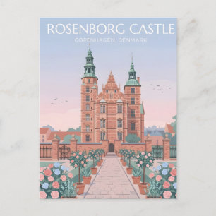 Cartão Postal Castelo Rosenborg Copenhague Tesouros Reais Postca