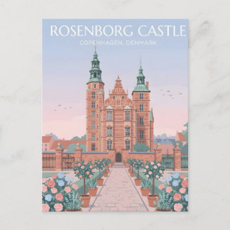 Cartão Postal Castelo Rosenborg Copenhague Tesouros Reais Postca