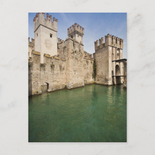 Cartão Postal Castelo Scaligero, Sirmione, Província de Brescia,
