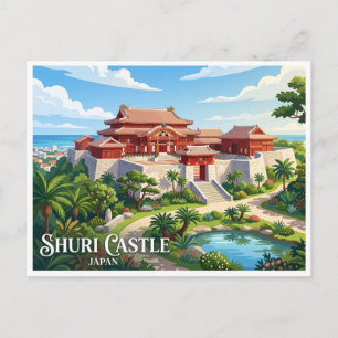 Cartão Postal Castelo Shuri Naha Japão