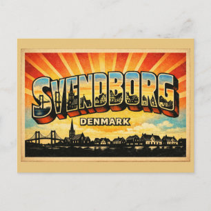 Cartão Postal Castelo Svendborg Dinamarca