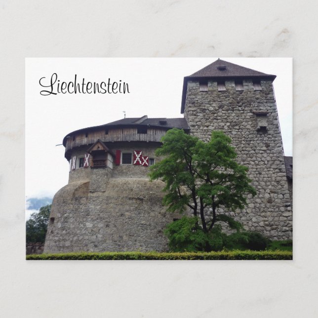 Cartão Postal castelo vaduz (Frente)