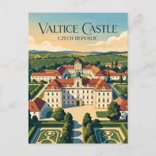 Cartão Postal Castelo Valtice República Tcheca