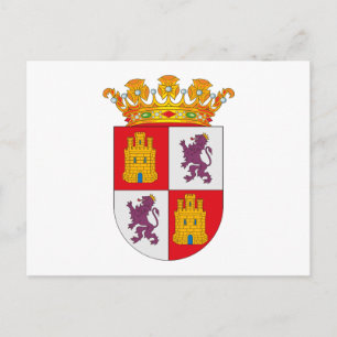 Cartão Postal Castilla Y Leon Casaco de Braços Cartão-postal