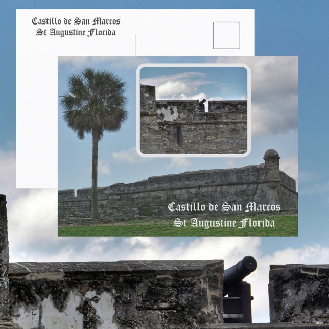 Cartão Postal Castillo de San Marco Rua Augustine Flórida (Criador carregado)