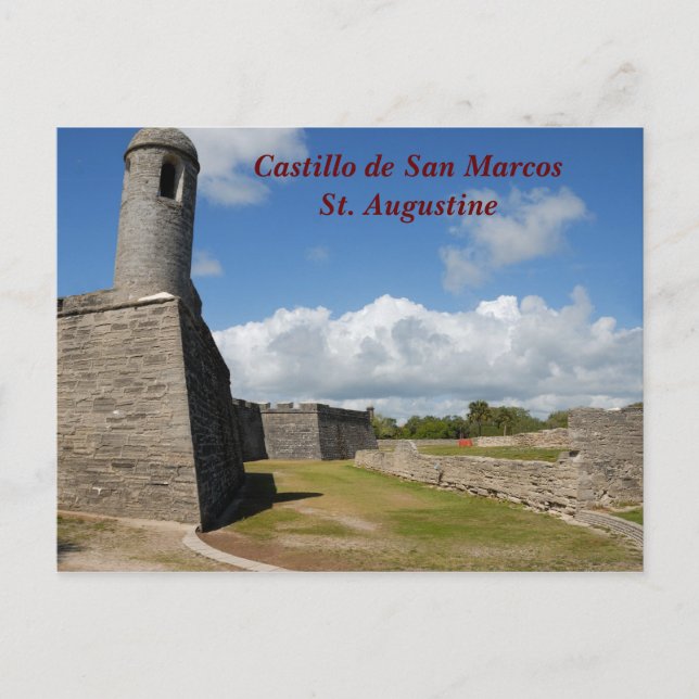 Cartão Postal Castillo de San Marcos (Frente)