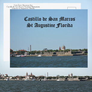 Cartão Postal Castillo de San Marcos Historic St Augustine FL