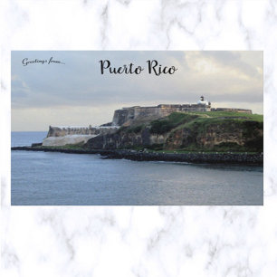 Cartão Postal Castillo San Felipe del Morro Porto Rico
