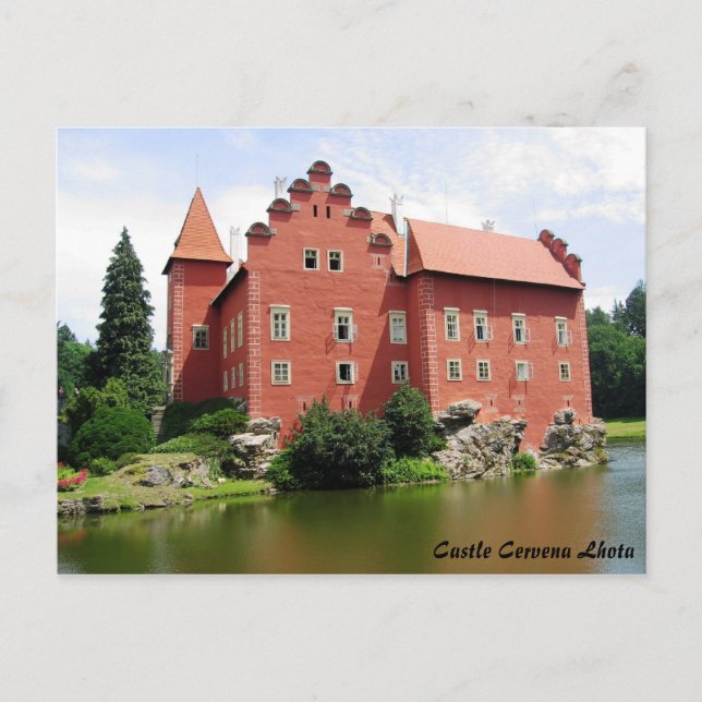 Cartão postal Castle Cervena Lhota (Frente)