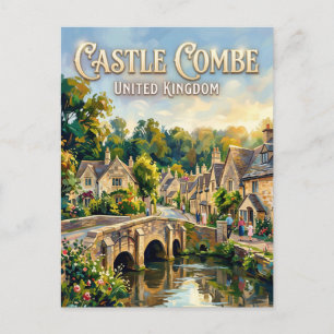Cartão Postal Castle Combe Reino Unido