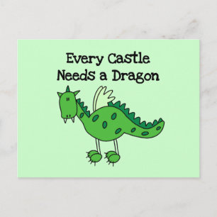 Cartão Postal Castle Dragon
