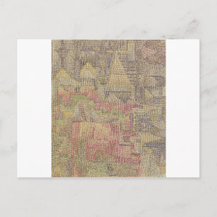 Cartão Postal Castle Garden por Paul Klee