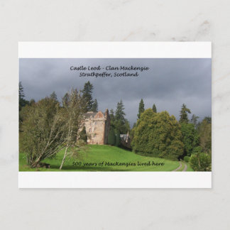Cartão Postal CASTLE LEOD - Scotland MacKenzie Clan