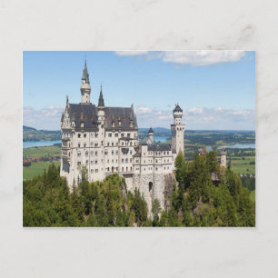 Cartão Postal Castle Neuschwanstein em Schwangau Bavaria Alemão