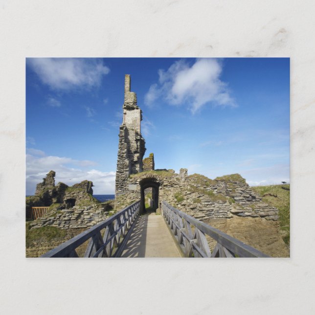 Cartão Postal Castle Sinclair Girnigoe, Wick, Caithness, 2 (Frente)
