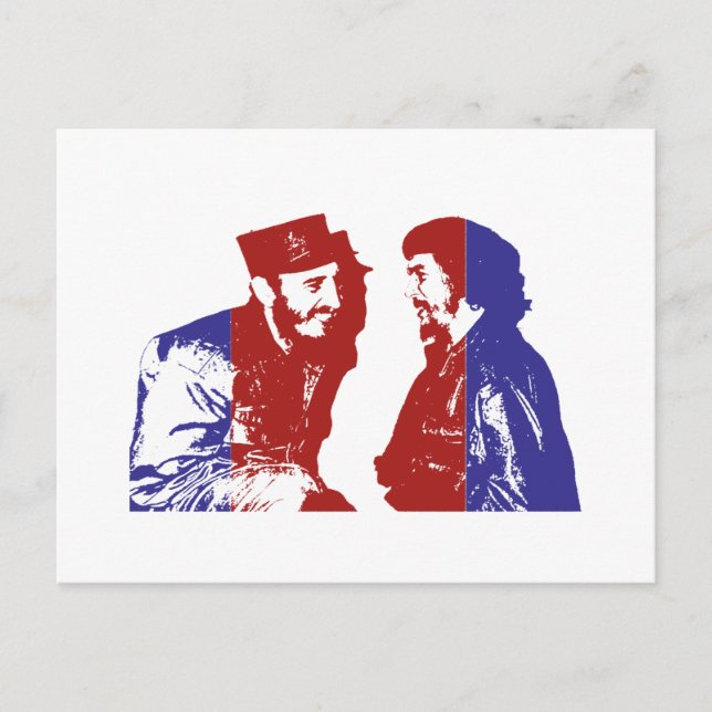 Cartão Postal Castro e Che (Frente)