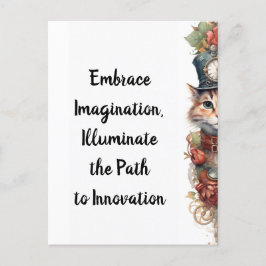 Cartão Postal Cat 7 Natal Gato de Natal