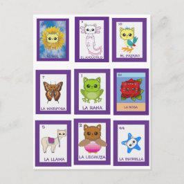 Cartão Postal Cat Art Lottería,