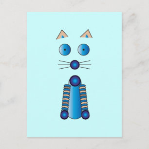 Cartão Postal CAT azul