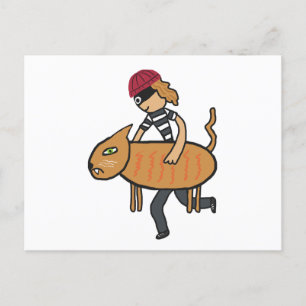 Cartão Postal Cat Burglar