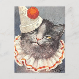 Cartão Postal Cat Clown by Arthur Thiele