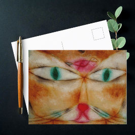 Cartão Postal Cat e Bird, Paul Klee,